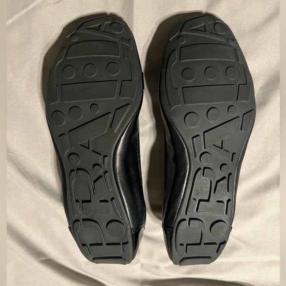 PRADA SPORT BALLET FLATS PATENT BLACK LEATHER SIZE 36.5 EU / 6.5 US - Picture 11 of 13